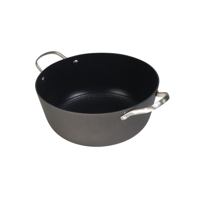 Enamel Vegetable Oil Seasoned Cast Iron Deep Casserole - Image 2